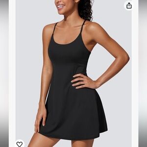 NWT crazy yoga Tennis Dress navy blue